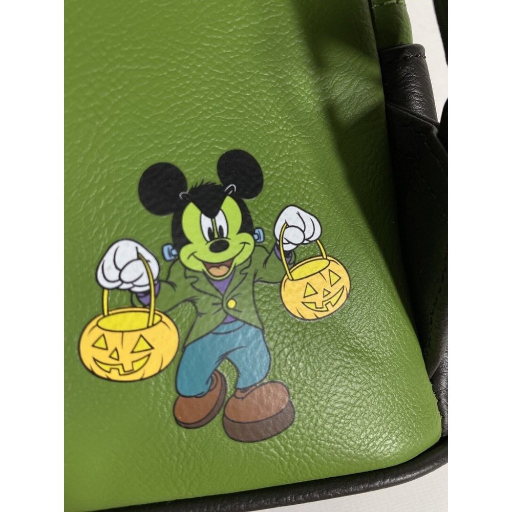 Loungefly Disney Mickey Mouse Frankenstein Halloween Backpack Glow In The Dark - Picture 7 of 11